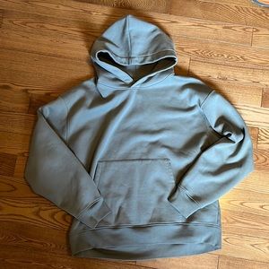 FRAME - plaque hoodie - cement grey